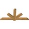 Ekena Millwork Kennewick Rough Sawn Timber Gable Bracket, Western Red Cedar, 48"W x 24"H x 2"D x 4"F, 12/12 Pitch GBW048X24X0204KEN00RWR - alternate 3